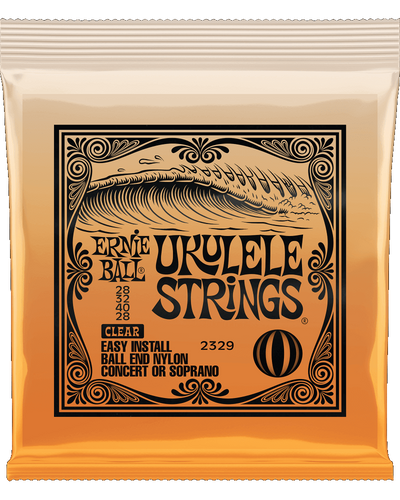 Ernie Ball Ukulele String Set Ball End 28-28 Clear