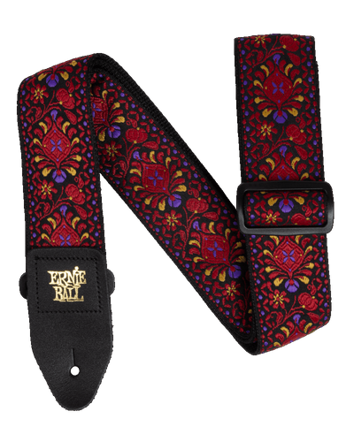 Ernie Ball Classic Jacquard Strap Crimson Royal Bloom