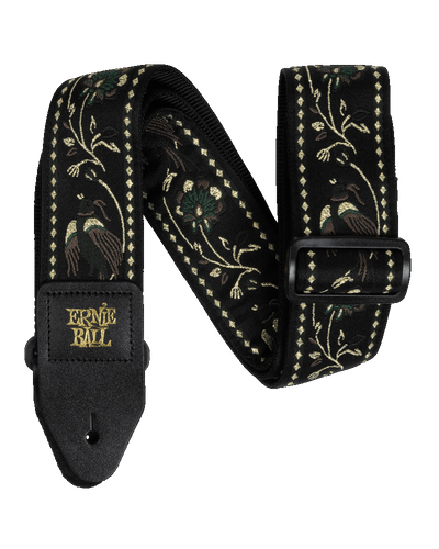 Ernie Ball Classic Jacquard Strap Black Pleasant Pheasant