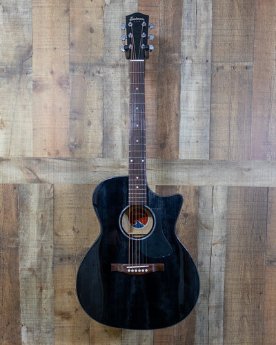 Eastman PCH3-GACETBK Trans-Black Grand Auditorium A/E w/Gigbag