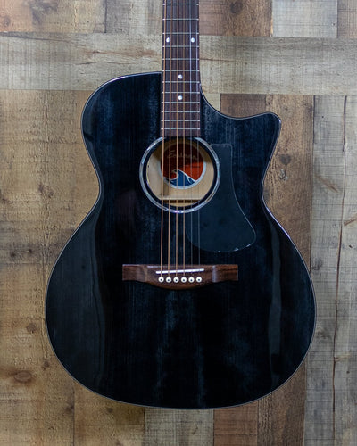 Eastman PCH3-GACETBK Trans-Black Grand Auditorium A/E w/Gigbag