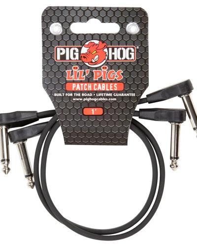 Pig Hog Lil Pigs 6in Low Profile Patch Cables 4 Pack
