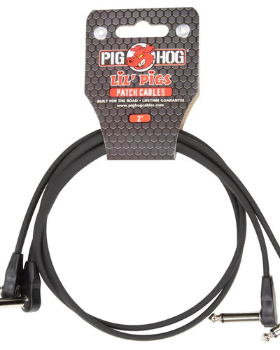 Pig Hog Lil Pigs 2ft Low Profile Patch Cables 2 Pack