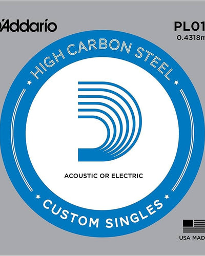 .017 Plain Steel String - Various Brands