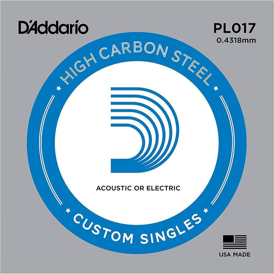 .017 Plain Steel String - Various Brands