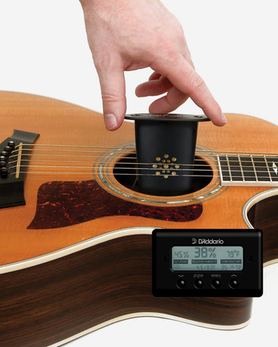 D'Addario Acoustic Guitar Humidifier with Digital Humidity & Temperature sensor