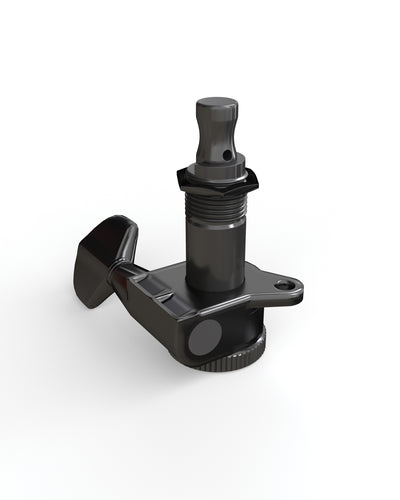 D'Addario Black 6 In-Line Auto-Trim Locking Tuning Machines
