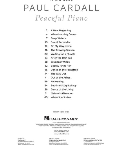 Paul Cardall Peaceful Piano