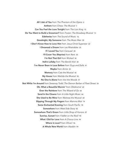 Peaceful Piano Solos: Musicals