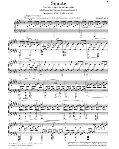 Piano Sonata No. 14 in C-Sharp Minor (Moonlight)