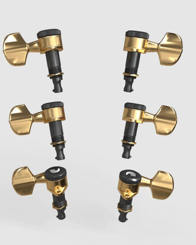 Planet Waves Auto-Trim Tuning Machines, 3 + 3 Setup, Gold