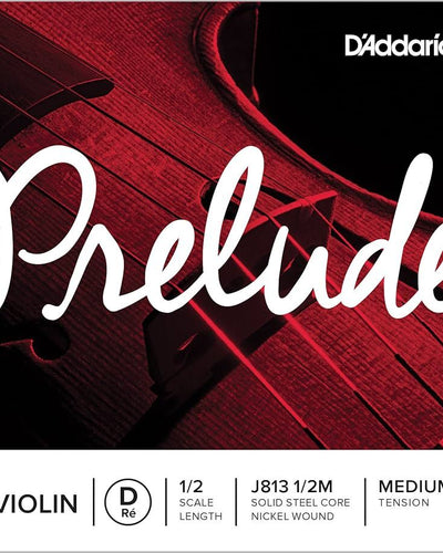 Prelude Violin 1/2 Scale D String Med Tension