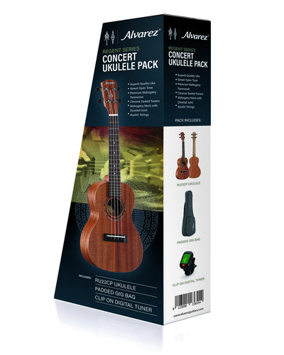 Alvarez Regent Series Concert Uke Pack