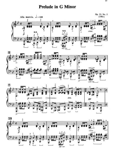 Rachmaninoff 10 Preludes Op.23  PS 2028 MA1 MA2