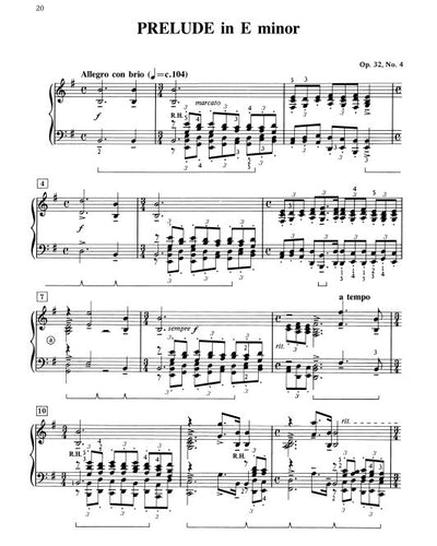 Rachmaninoff 13 Preludes Op.32 PS 2028 MA2