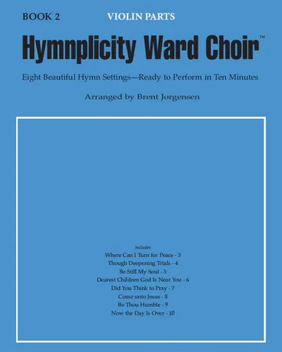 Hymnplicity Ward Choir Bk.2 Violin Part