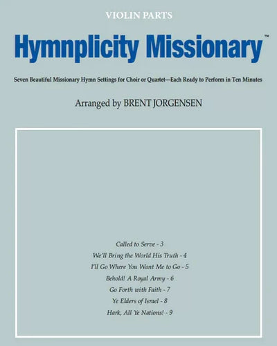 Hymnplicity Missionary Violin Parts