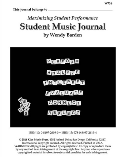 Maximizing Student Performance: Student Music Journal