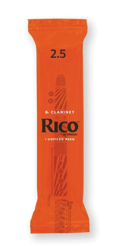 Rico Bb Clarinet 2.5 Single Reed Sealed