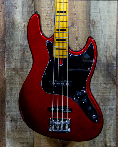 Sire Jazz Bass, Maple Neck w/Block inlays, Red - Used Trade In