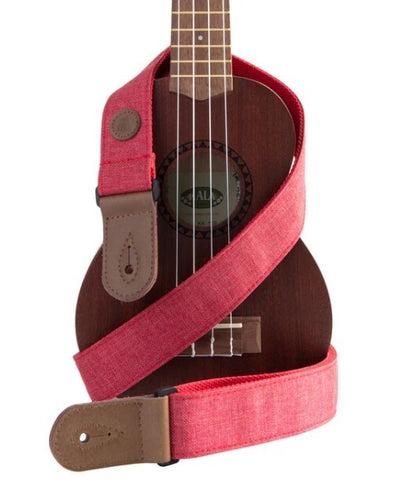Kala Sonoma Coast Ukulele Strap - Red