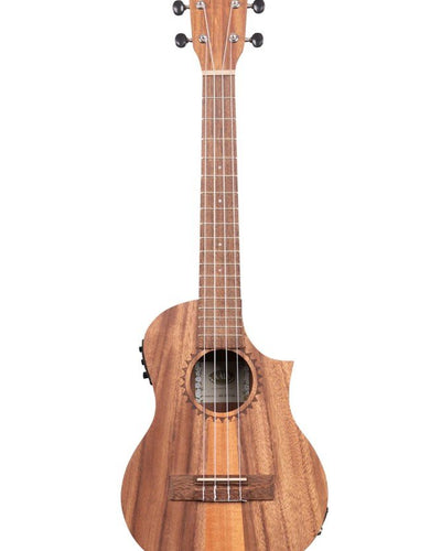 Kala Teak Tri-Top Tenor Uke w/Cutaway & EQ