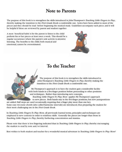 Teaching Little Fingers To Play More