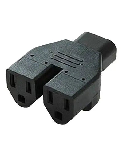 Temple IEC to NEMA 5-15 Splitter - IEC-N515-2