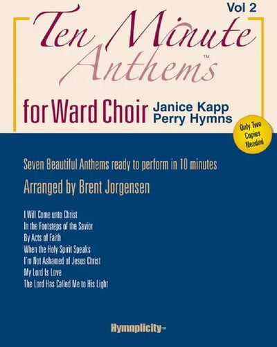 Ten Minute Anthem Vol 2 Violin Parts