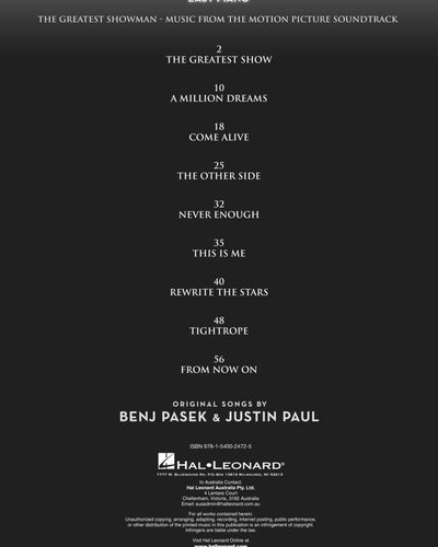 The Greatest Showman Easy Piano