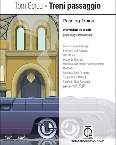 Treni Passagio (Passing Trains) Intermediate Piano Solo