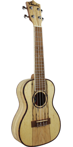 Amahi Spalted Maple Concert Ukulele w/ Deluxe Padded Gig Bag
