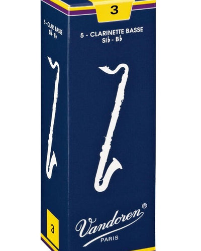 Vandoren Bass Clarinet Reeds Box 5 Size 3.0