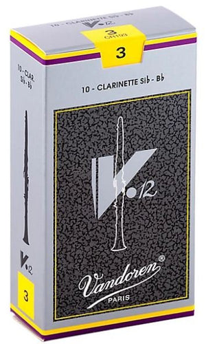 Vandoren V12 Bb Clarinet Reeds 3 10 Box
