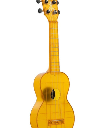 Waterman Sea Glass Soprano Uke with Tote Bag - Amber Yellow