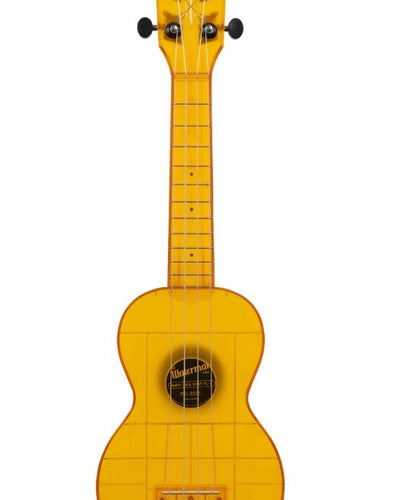 Waterman Sea Glass Soprano Uke with Tote Bag - Amber Yellow