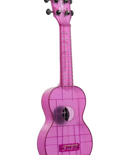 Waterman Sea Glass Soprano Uke with Tote Bag - Amethyst Purple