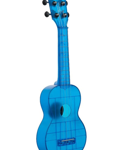 Waterman Sea Glass Soprano Uke with Tote Bag - Cobalt Blue