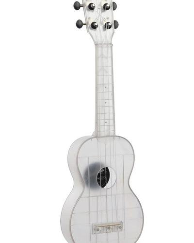 Waterman Sea Glass Soprano Uke with Tote Bag - Frosted Glass
