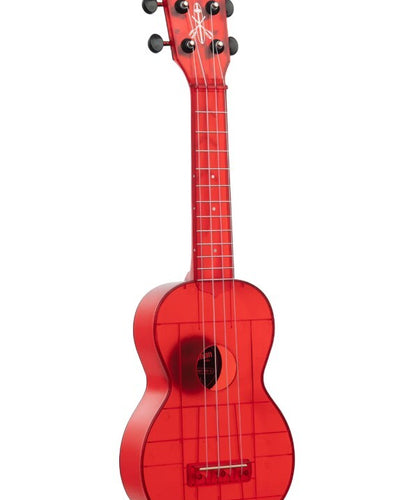 Waterman Sea Glass Soprano Uke with Tote Bag - Maritime Red