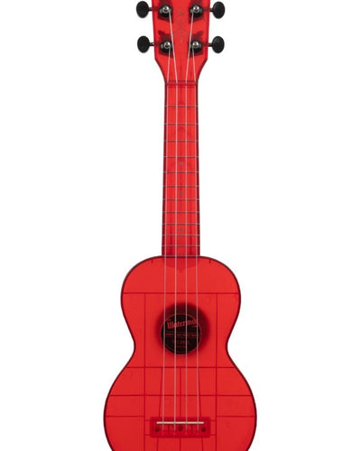 Waterman Sea Glass Soprano Uke with Tote Bag - Maritime Red
