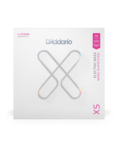 D'Addario XS Bass 45-100 Regular Light, Long Scale Coated Bass Strings