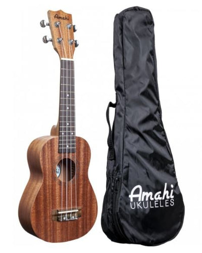 Amahi Select Mahogany Soprano Uke w/ Gig Bag