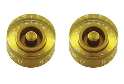 AllParts Set of 2 Speed Knobs 0-11 Gold