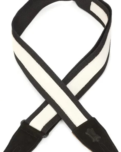 Levy's 2" Cotton Combo Series Strap Black And Cream