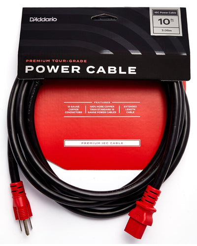 D'addario IEC Power Cable 10Ft