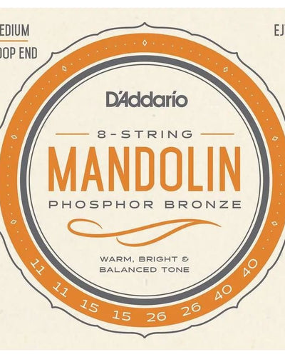 D'Addario EJ74 Mandolin Strings Phosphor Bronze Medium 11-40