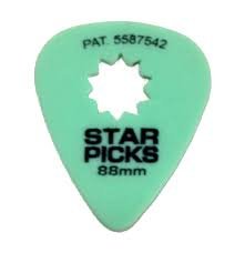 Everly Star Picks .88mm Green 12 PK