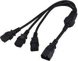IEC to IEC 3 Way Splitter