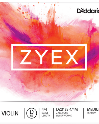 Zyex Violin 4/4 Scale D String Med Tension